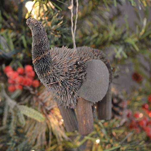 Brushart Bristle Brush Ornament Elephant 5